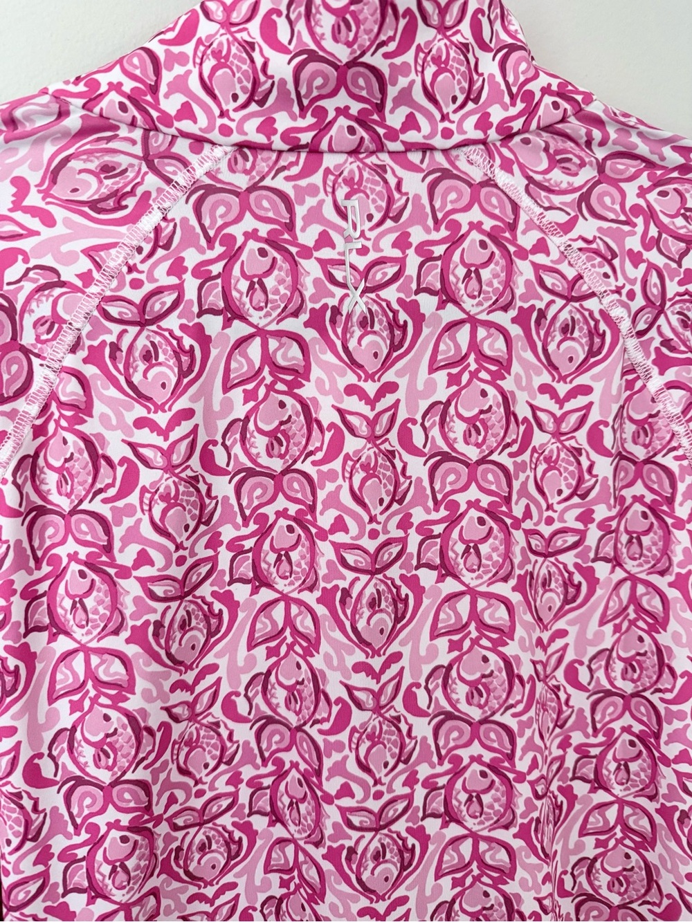 Ralph Lauren RLX Pink Floral Quarter-Zip Pullover - Picture 7 of 8